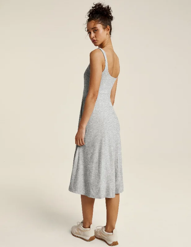 Featherweight At The Ready Square Neck Dress