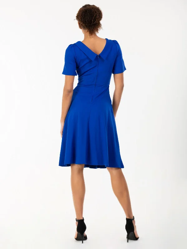 Jolie Moi Bay Peter Tea Dress,  Royal Blue