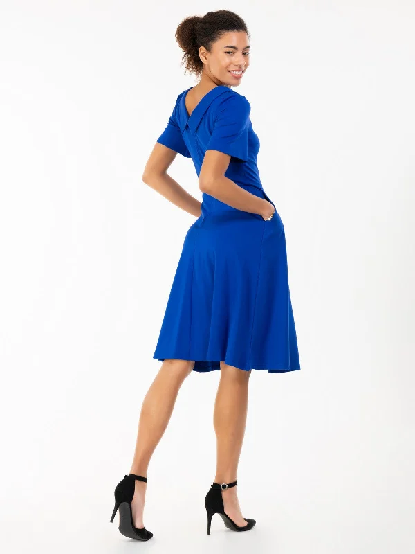 Jolie Moi Bay Peter Tea Dress,  Royal Blue