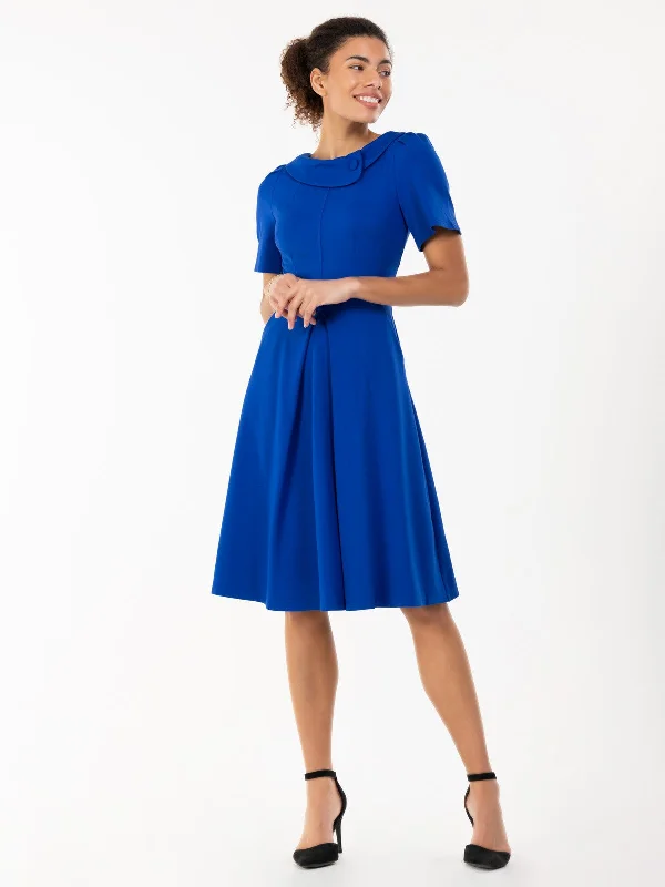 Jolie Moi Bay Peter Tea Dress,  Royal Blue