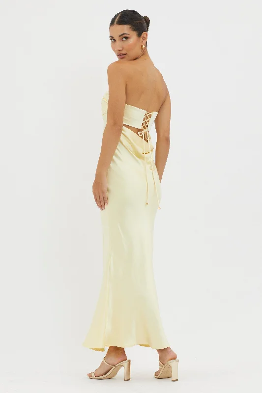 Moon Song Strapless Laced Back Dress Sun