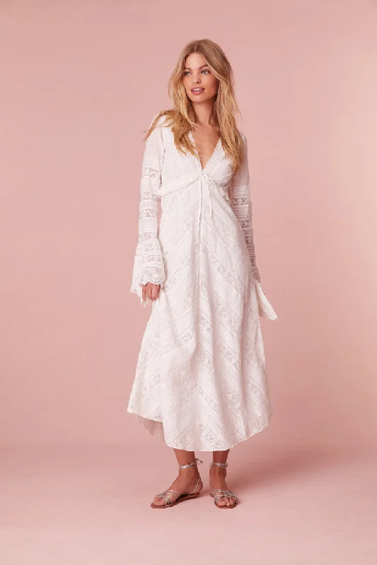 Weil Cotton Lace Maxi Dress